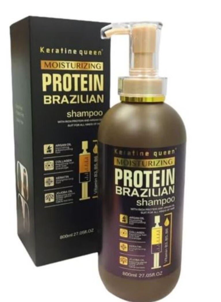 Keratine Queen Moisturizing Protein Brazilian Shampoo Dark 800ml