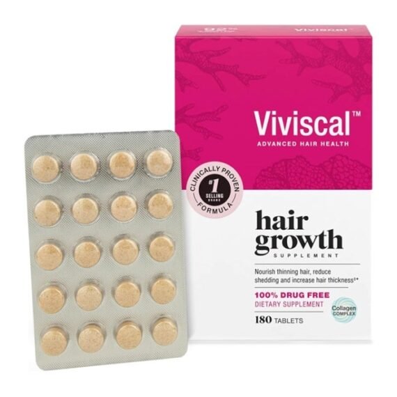 Viviscal Advanced Hair Health Supplements For Women 3 Month Supply, 180 Tabs