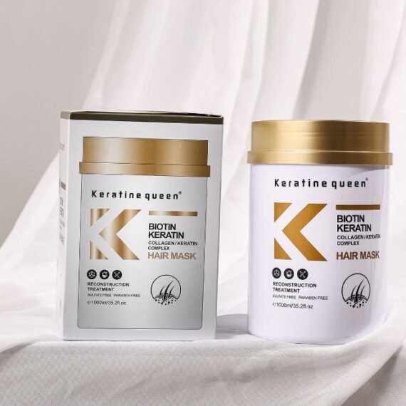 Keratine Queen Biotin Keratin Collagen / Keratin Complex Hair Reconstruction Treatment Hair Mask 1000ml