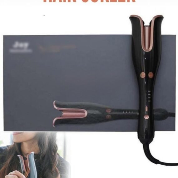 Professional Hair Curler, 1” Ceramic Rotating Barrel, Anti-Frizz Curling Wand with Temperature Control, Dual Voltage and Auto Shut-Off, Compact and Travel-Friendly