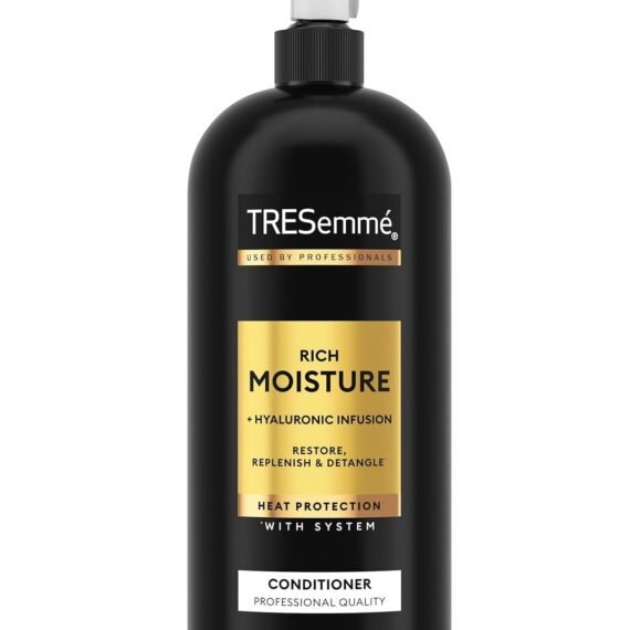 TRESemmé Rich Moisture Moisturizing Conditioner with Pump for Dry Hair Formulated With Pro Style Technology 39 Fl Oz