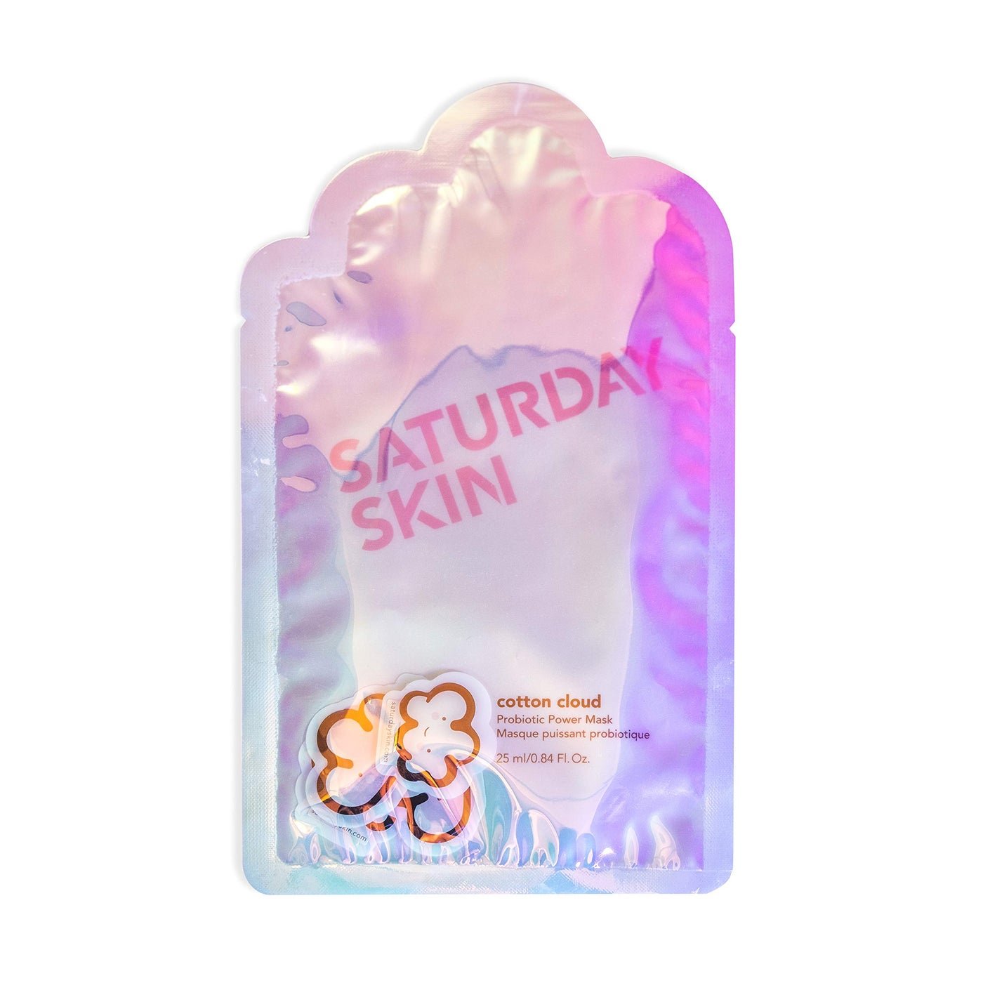 Saturday Skin Cotton Cloud Probiotic Power Face Mask Vit E Seabuckthorn Fruit Extract Omega Fatty Acids For Healthy Skin And Glow Self Home Care Facial Mask Sheet (25ml/0.84 Fl Oz)