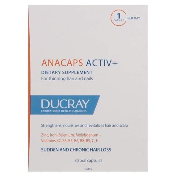 Anacaps Activ+ Food Supplement for Chronic Hair Loss