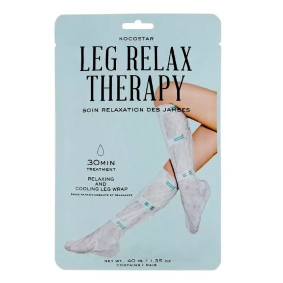 Korean Hydrating Leg Relax Therapy Wraps - 30 Minute Treatment -Korean Beauty Exfoliating Leg Relax Therapy - Moisturizing And Cooling Therapy - Paraben Free - Pack Of 1