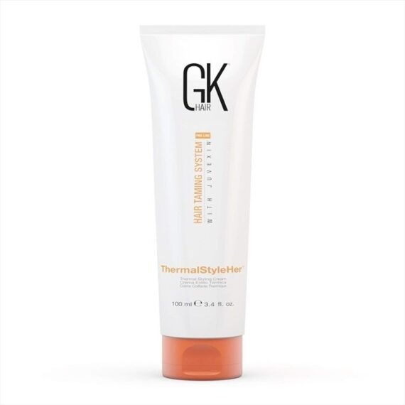 Global Keratin ThermalStyleHer Hair Cream (3.4 Fl Oz/100ml) - Thermal Styling Cream -All Hair Types