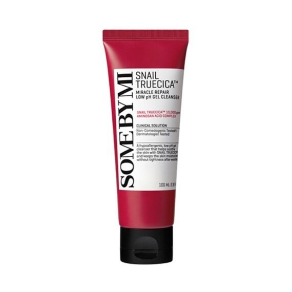 Snail Truecica Miracle Repair Low Ph Gel Cleanser - Made From Snail Mucin For Sensitive Skin - Daily Face Wash For Deep Cleansing And Skin Moisturizing 100ml
