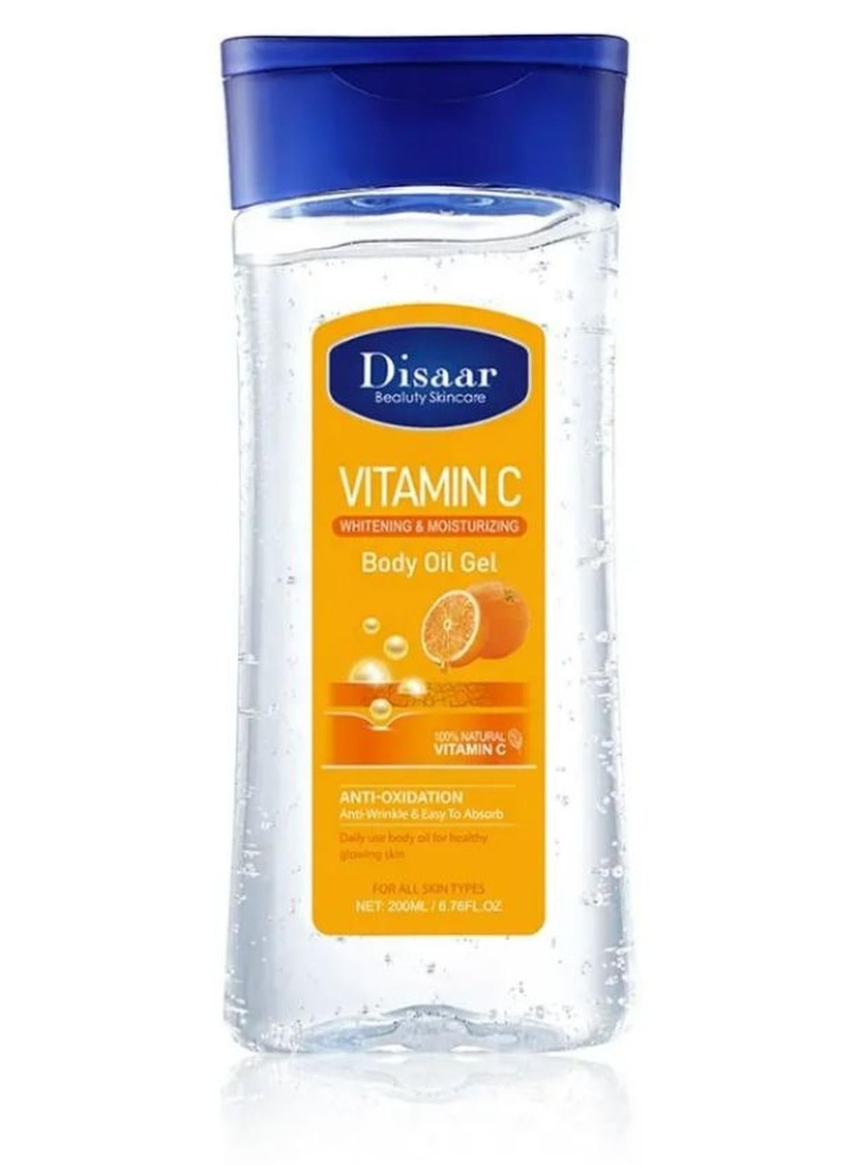 Vitamin C Skin Moisturizing Body Oil Gel Whitening Body Massage Oil Gel 200 ML