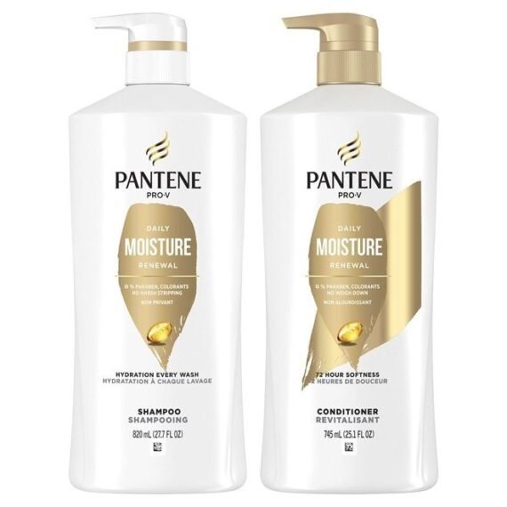 Shampoo, Conditioner and Hair Treatment Set, Daily Moisture Renewal for Dry Hair, Safe for Color-Treated Hair