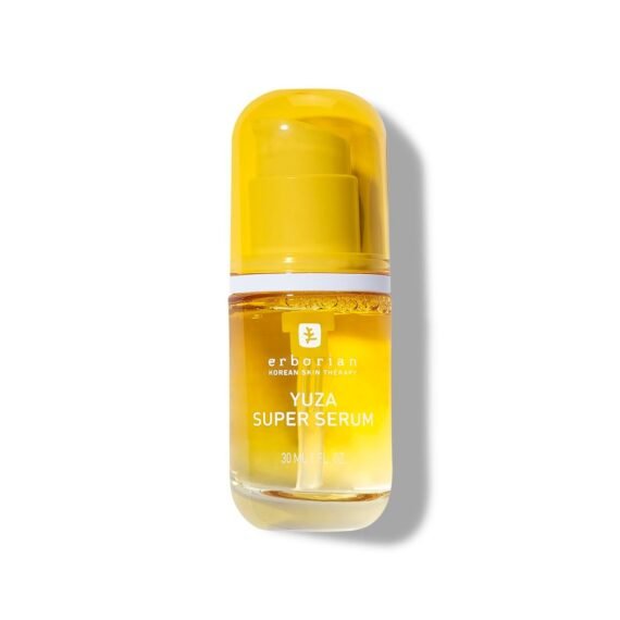 Erborian Yuza Super Serum Facial Serum with Yuzu Extract & Vitamin C for Radiant & Toned Skin - Nourishes, Moisturizes & Protects Korean Skincare â€“ 1 fl oz