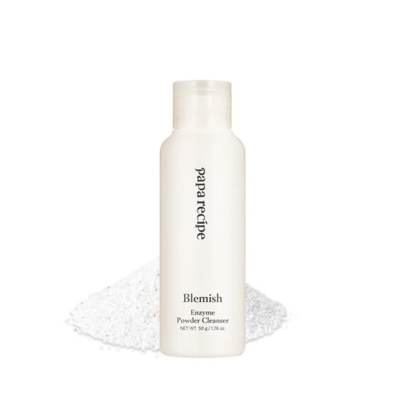 Papa Recipe Blemish Enzyme Powder Rice Cleanser â€“ Gentle Triple Exfoliation with Papain, PHA & Rice Powder â€“ Low pH Korean Skincare Face Wash for Clearer, Radiant Skin