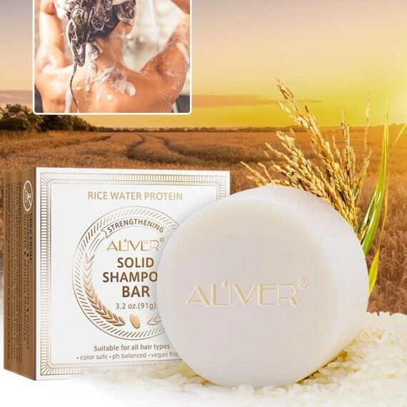 Rice Water Protein Shampoo Bar Rice Water Solid Shampoo Bar for Hair Growth Rice Water protein Shampoo Bar for Strengthening Weak or Damaged Hair Thinning Hair & Hair Loss Soap