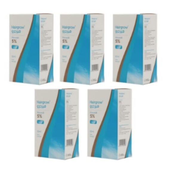 Minoxidil 5% Solution Hair Regrowth Tonic 50ml (5 Pack 5 Month)