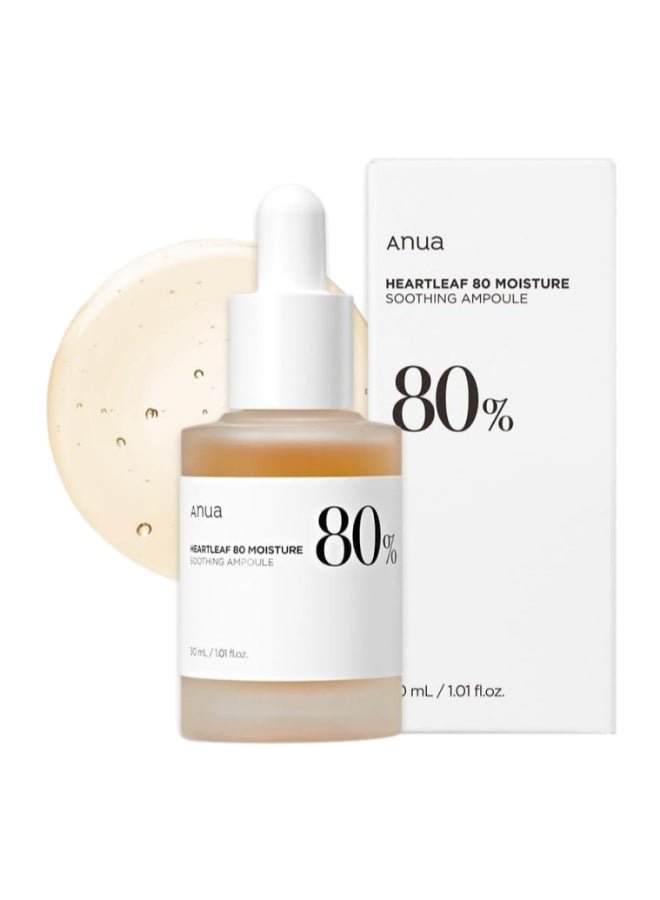 Heartleaf 80% Soothing Ampoule Face Skin Calm Serum 30ml