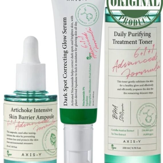 Uneven Tone & Weak Barrier Solution – Axis-Y Balancing Toner, Barrier Repair Ampoule & Brightening Glow Serum Set