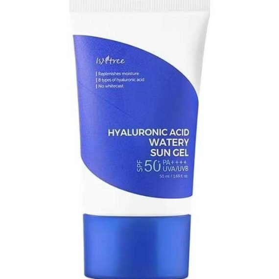 ISNTREE Hyaluronic Acid Watery Sun Gel 50ml, Suncream Spf50 Pa++++, Hydrating Gel Texture, Replenishes Moisture,Sunscreen And Whitening, Suitable For All Skin Types With Sunscreen