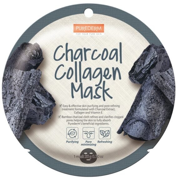 PUREDERM Charcoal Collagen Mask