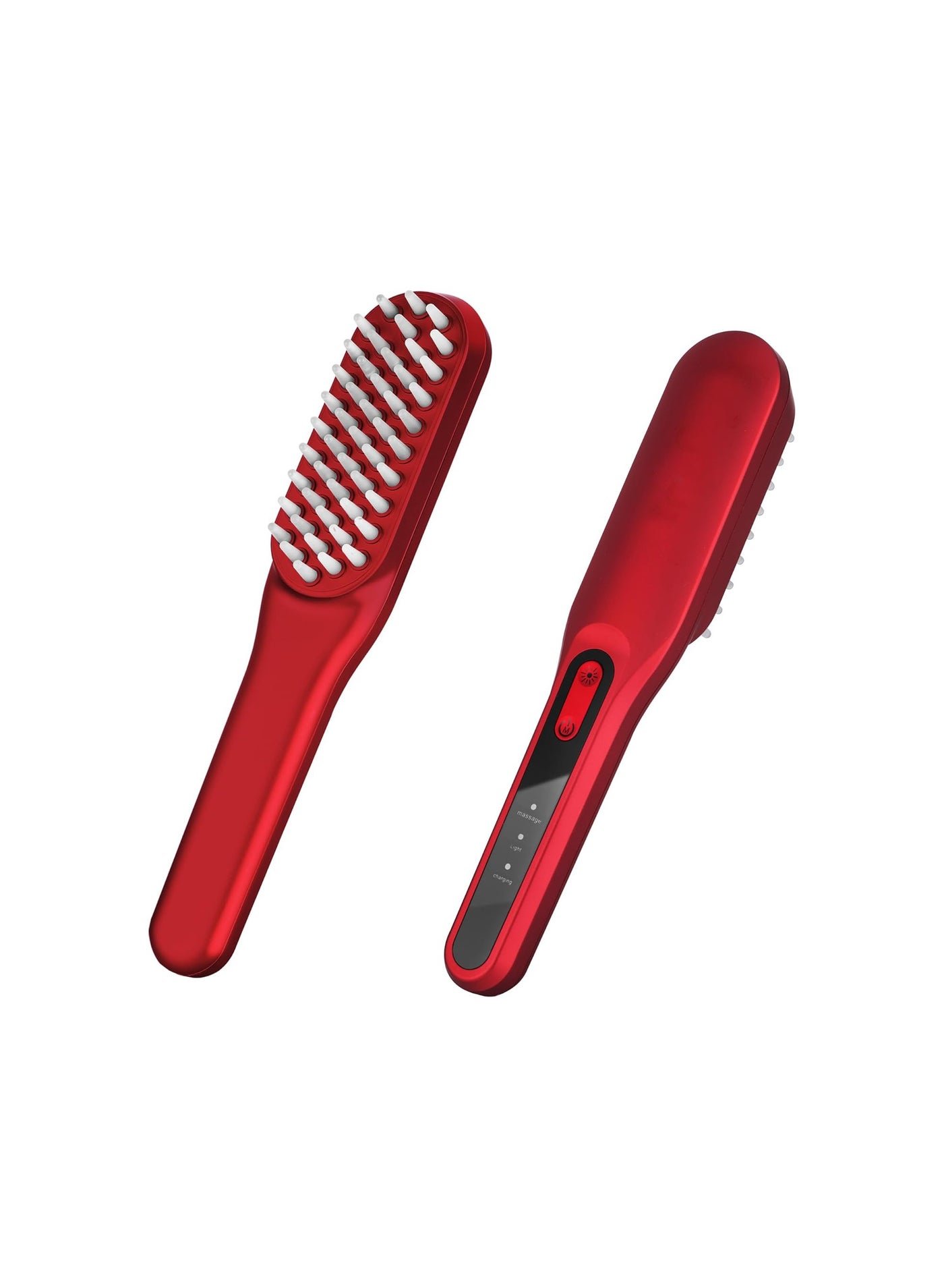 Electric Scalp Massage Brush, Shiatsu Hair Scalp Massager with 49 Heads, Cordless Electric Massager for Scalp & Hair, Portable Massager for Head, Deep Massage At Home for Muscle Relax(1 Pack)(Red)