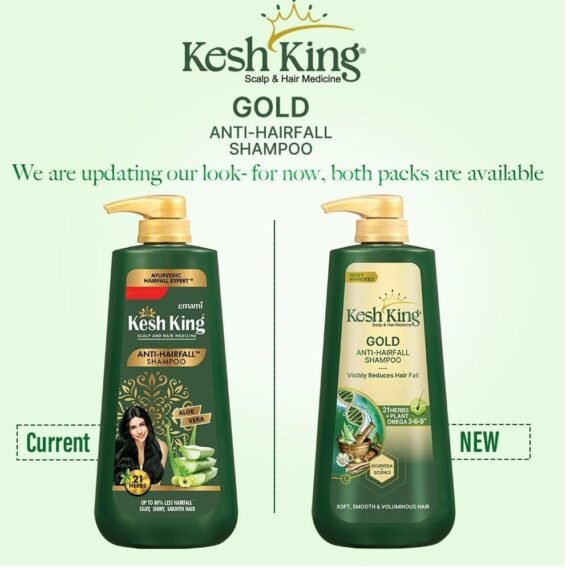 Kesh King Ayurvedic Anti-Hairfall Shampoo | Reduces hairfall | 21 Ayurvedic herbs | No Paraben & No Silicon | Enriched with Aloe Vera, Bhringraja & Amla | 600 ml