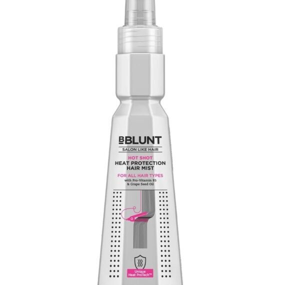 BBLUNT Hot Shot - Heat Protection Hair Mist - 150ml, No Sulphate, No Paraben, No SLS, with Grapeseed Oil & Provitamin B5