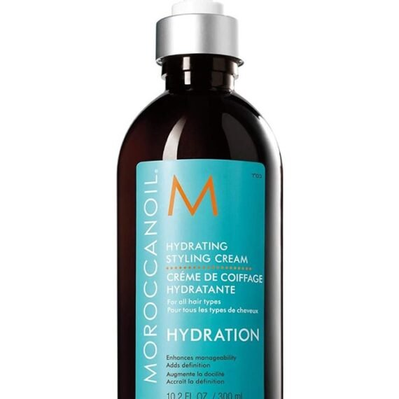 Hydrating Styling Cream, 300ml – Anti-Frizz Hair Cream with Argan Oil for Smooth & Manageable Hair Multicolour 300ml