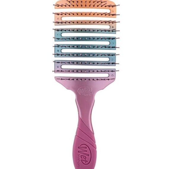 Wet Brush Pro Flex Dry Paddle with EasyGrip Handle and Ultra Soft Intelliflex Bristles to Gently Separate Knots With Ease, Does Not Rip Hair, For All Hair Types, Bold Ombre Purple