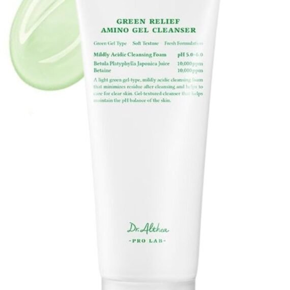 Dr. Althea Green Relief Amino Gel Cleanser – Gentle & Hydrating Face Wash, 100ml – Soothing, pH-Balanced & Ideal for Sensitive Skin