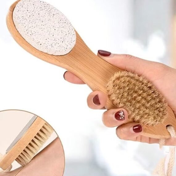 Feet Pedicure Scrubber Exfoliator Tools, Multi-purpose 4 in 1 Foot Pedicure Brush Pumice Stone, Scrubber & File for Soft Care, Foot File Callus Remover