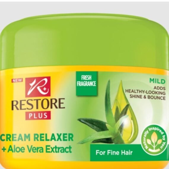 Cream Relaxer Mild 450ml made with Aloe Vera Extract for Fine Hair