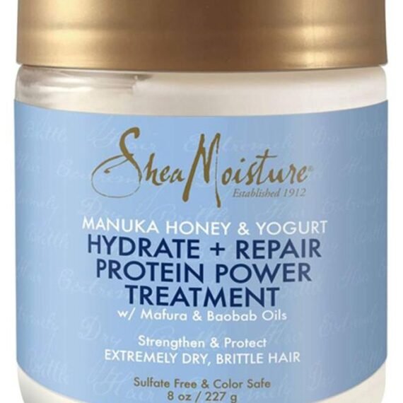 Shea Moisture Manuka Honey & Yogurt Hydrate + Repair Protein-Strong Treatment White
