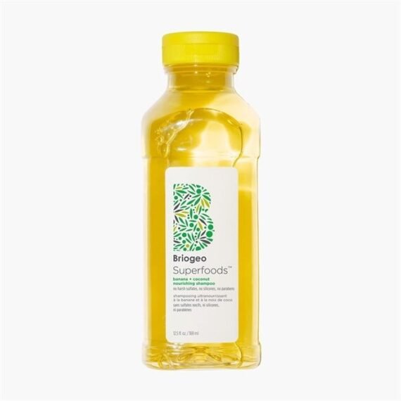 Superfoods Banana + Coconut Nourishing Shampoo, Replenish Dull, Dry Hair and Supports Healthy Hair and Scalp, Vegan, Phalate & Paraben-Free, 12.5 Ounces