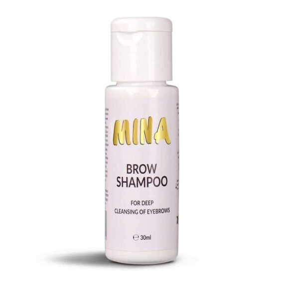 Mina Brow Shampoo, Deep Cleansing, Pre-tinting And Safe Cleaning Of Eyebrows| Paraben & Sulfate Free & Non-Irritating| Vegan And Cruelty-free 30ml, Eyebrow Cleaning Sampoo For Unisex