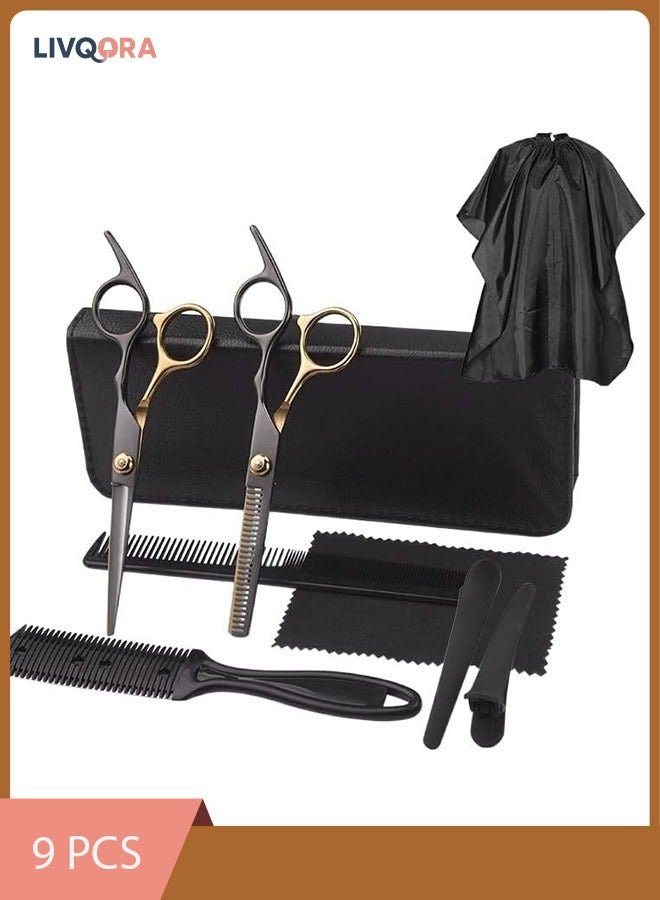 9-Piece Hair Cutting Scissors Set