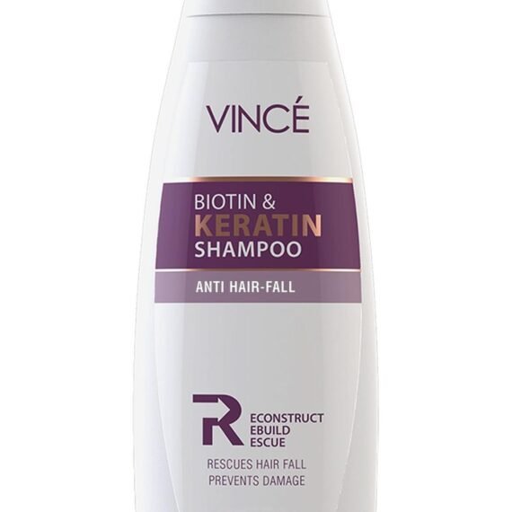 Biotin & Keratin Shampoo – Reduces Hair Fall, Strengthens Hair & Adds Volume – Promotes Softer, Shinier Hair – Gently Cleanses Scalp & Supports Healthy Growth – Paraben-Free, 230ml