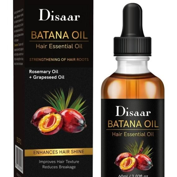 Batana Oil Hair Essential Oil Strengthening Of Hair Roots Rosemary Oil + Grapeseed Oil Enhances Hair Shine Improves Hair Texture Reduces Breakage 60 ML