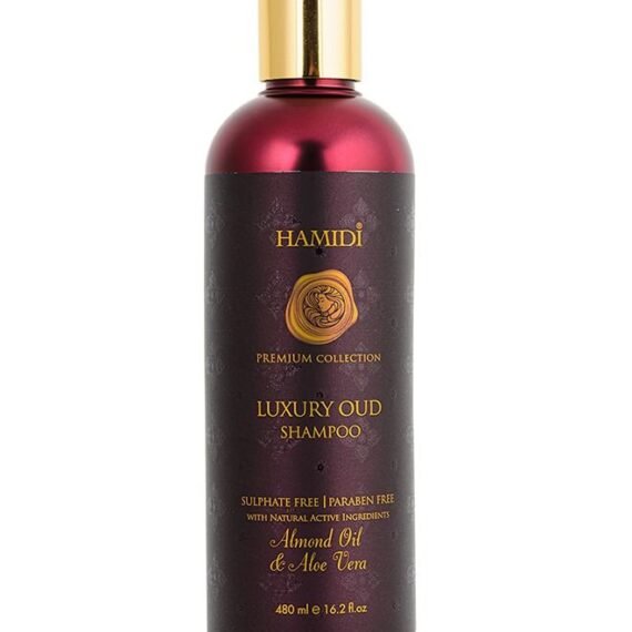 Luxury Oud Shampoo Non Alcoholic Almond Oil & Aloe Vera 480ml