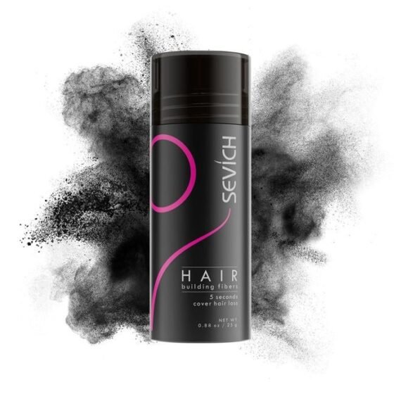 Hair Fibers for Thinning Hair, Hair Building Fibers Instantly Thicker & Fuller Look,Hair Powder for Men & Women 25g Black