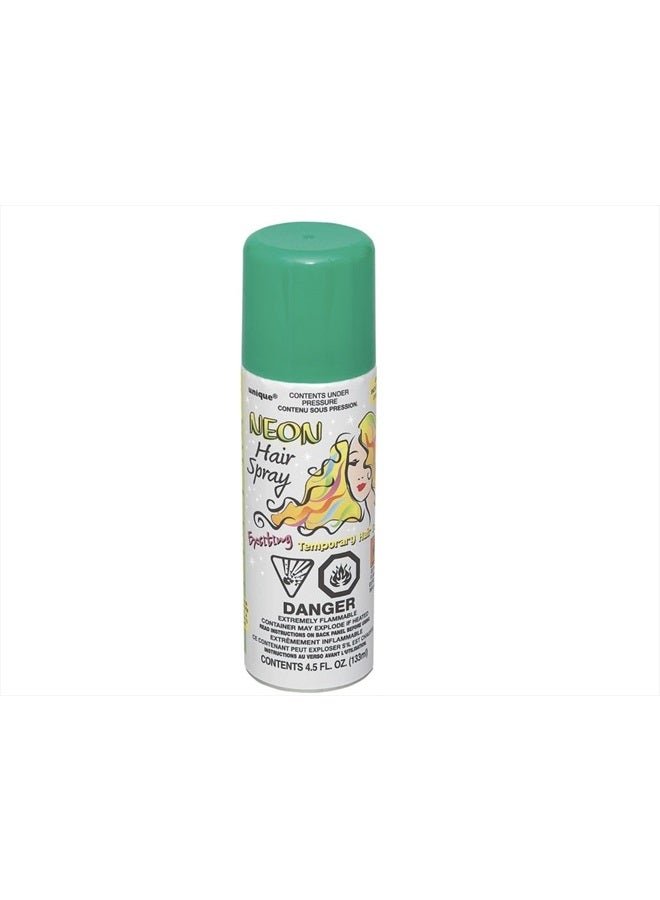 Temporary Neon Color Hair Spray, 4.5 Oz, Green