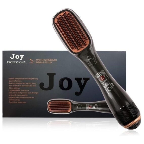 Premium 2-in-1 Ceramic Hair Dryer & Volumizer – Fast Blow Dryer & Hot Air Styler Brush For Smooth, Frizz-Free, Shiny Hair – Negative Ion Technology For Damage Protection – Lightweight Electric Hair Tool With Adjustable Heat Settings – Ideal For Daily Styling & Travel