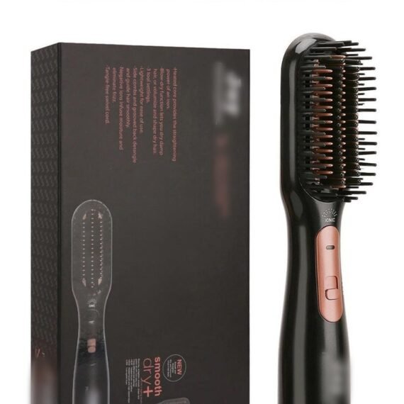 2-in-1 Hair Styling & Dryer Brush With Ionic Technology – Professional Hot Air Brush For Straightening, Smoothing, And Volumizing – Anti-Frizz Ceramic Blow Dryer Brush With Adjustable Heat Settings – Lightweight Hair Tool For Women And Travel Use