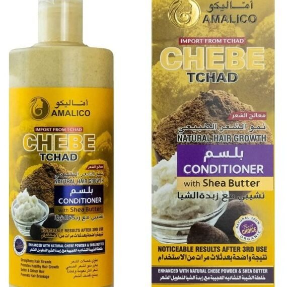 African Chebe Powder Conditioner for Hair Growth with Shea Butter Ready to Use Sweet Almond, Palm, Olive Oil Deep Scalp Nourishment Sulphate Free 500 ml