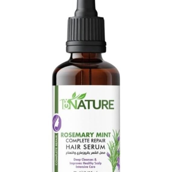 By Nature Rosemary & Mint Hair Serum – 50ml, Nourishing Serum for Frizz Control & Shine