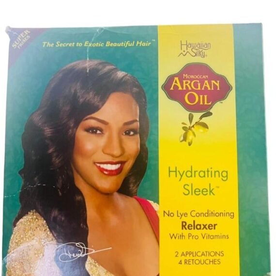 Argan Oil Hydrating Sleek No Lye Relaxer Super 2 Application + 4 Retouches