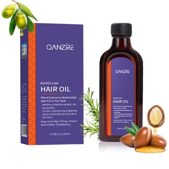 Moroccan Argan Oil,Purple Hair Essential Oil‚ÄîLeave Hair Soft & Shiny,Deep Moisturizer,Frizz Control,Split End Repair for Dry & Damaged Hair,Hair Treatment Oil for Dry and Frizzy‚Äî100ML