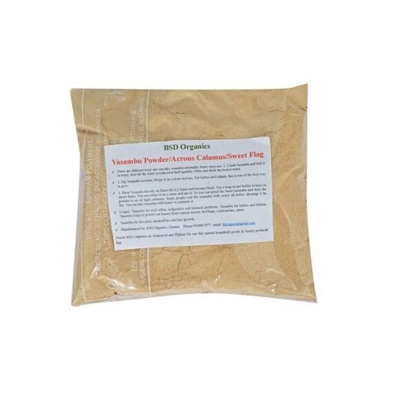 Vasambu Powder / Acrous Calamus / Sweet Flag Scalp Treatment / Chillness to Body, 100 Grams / 3.5 Ounce