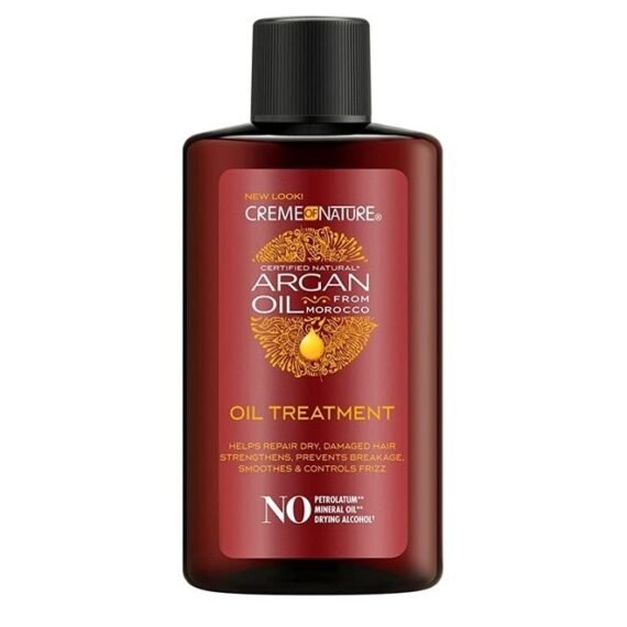 Argan Oil Treatment by Creme of Nature, Helps Repair Dry Damaged Hair, Prevents Breakage, Anti Frizz, 3 Fl Oz