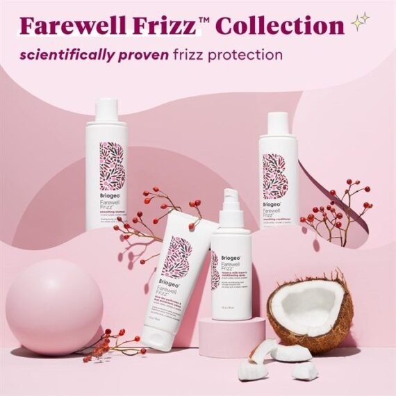 Farewell Frizz Smoothing Conditioner, Tame Frizz and Restore Shine to Dull, Dry Hair, Vegan, Phalate & Paraben-Free, 8 Ounce