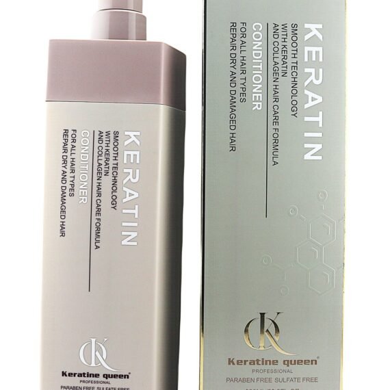 Keratine Queen Professional Keratin Conditioner, Smooth Technology with Keratin and Collagen Hair Care Formula, Paraben Free Sulfate Free, 800ml/28.2FL.OZ