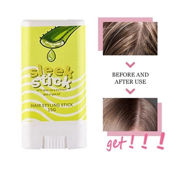 Hair Styling Stick-Hair Wax Stick, Hair Mascara for Flyaway Tamer, Fly Away Hair Tamer Stick for Enhance Gloss of Hair, Anti Frizz Broken Hair Baby Hair Flash Moment Flyaway Stick, Non-Greasy