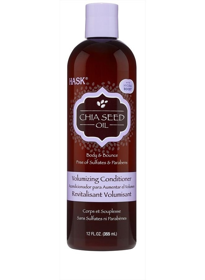 Hask Volumizing Conditioner, Chia Seed, 12 Ounce