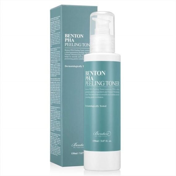 PHA Peeling Toner 150ml (5.07 fl.oz.) - AHA & BHA Facial Exfoliation Toner Without Skin Irritation, Hydrating & Soothing for Sensitive Skin